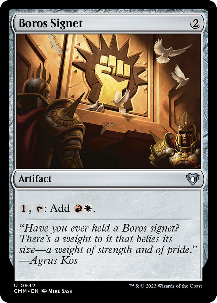 {C} Boros Signet [Commander Masters][CMM 942]