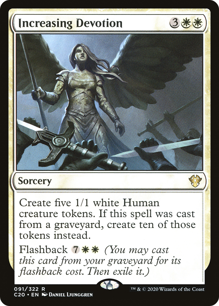 {R} Increasing Devotion [Commander 2020][C20 091]