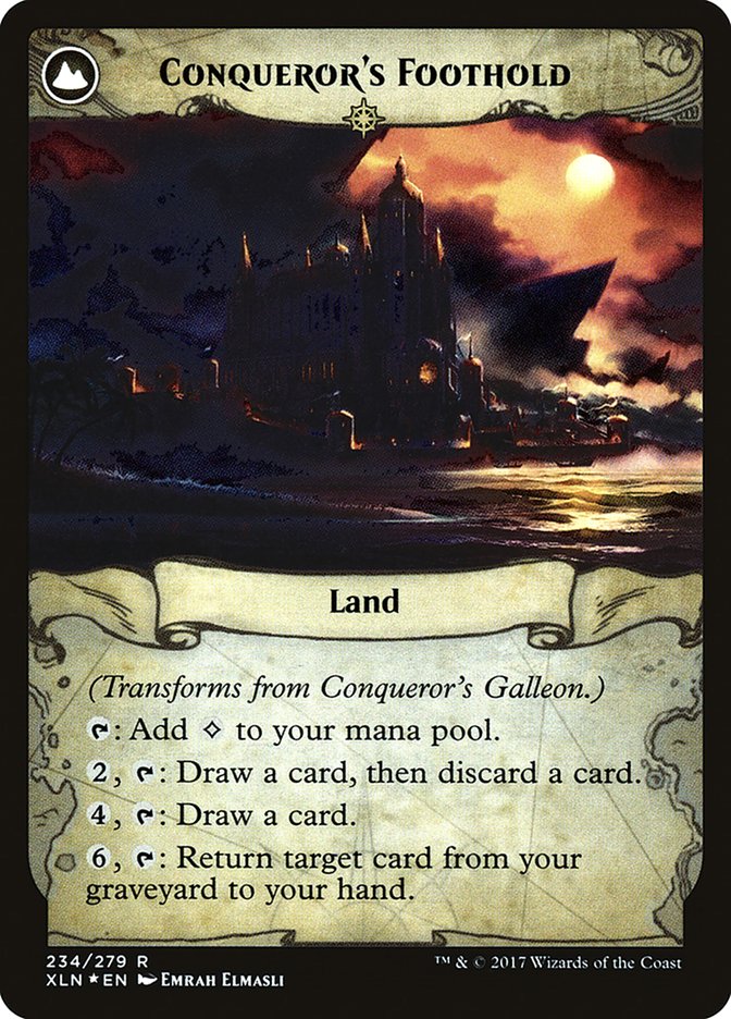 {R} Conqueror's Galleon // Conqueror's Foothold [Ixalan Prerelease Promos][PR XLN 234]