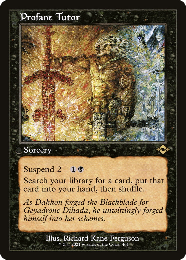{R} Profane Tutor (Retro Frame) [Modern Horizons 2] [MH2 401]