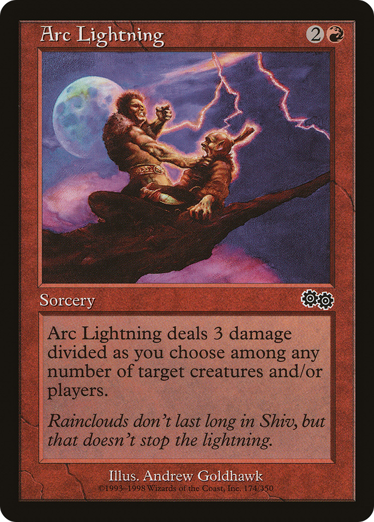 {C} Arc Lightning [Urza's Saga][USG 174]