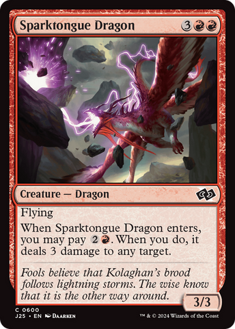 {C} Sparktongue Dragon [Foundations Jumpstart][J25 600]