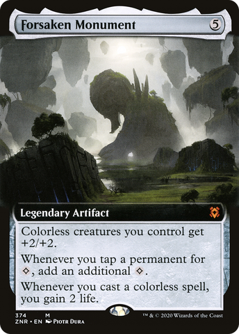{R} Forsaken Monument (Extended Art) [Zendikar Rising][ZNR 374]