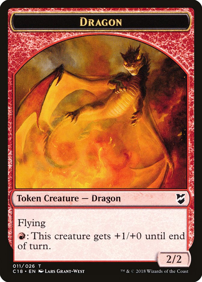 {T} Dragon Egg // Dragon Double-sided Token [Commander 2018 Tokens][TC18 010]