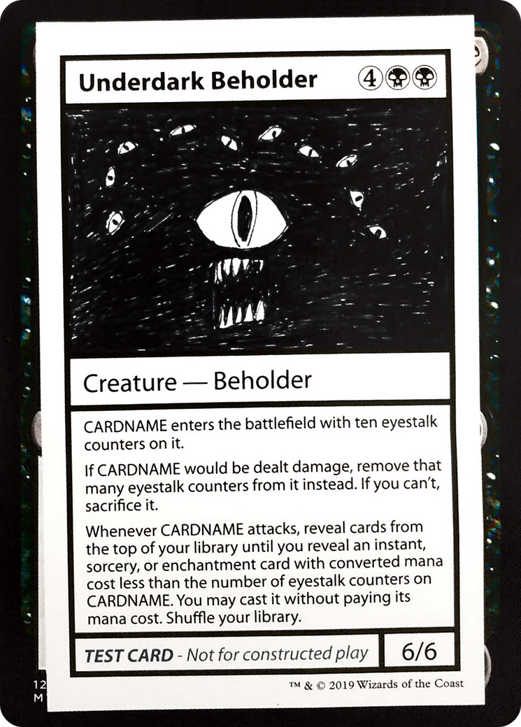 {R} Underdark Beholder (2021 Edition) [Mystery Booster Playtest Cards][CMB1 049]