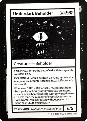 {R} Underdark Beholder (2021 Edition) [Mystery Booster Playtest Cards][CMB1 049]