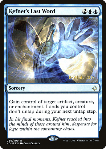 {R} Kefnet's Last Word [Hour of Devastation Prerelease Promos][PR HOU 039]