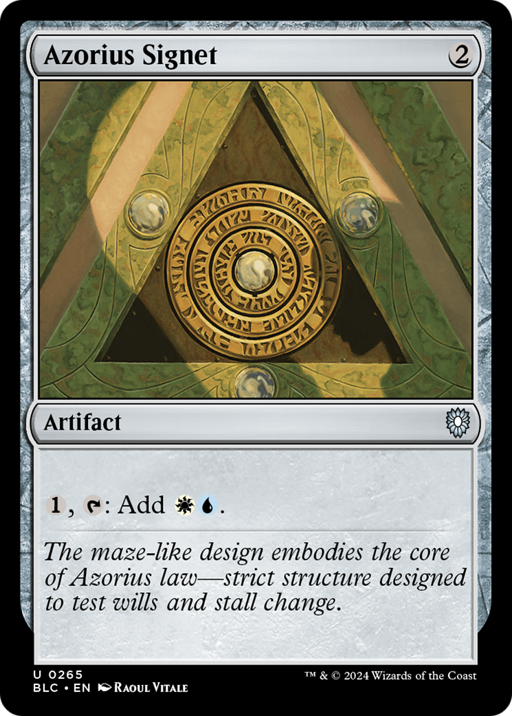 {C} Azorius Signet [Bloomburrow Commander][BLC 265]