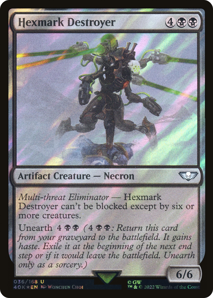 {C} Hexmark Destroyer (Surge Foil) [Universes Beyond: Warhammer 40,000][SF 40K 036]