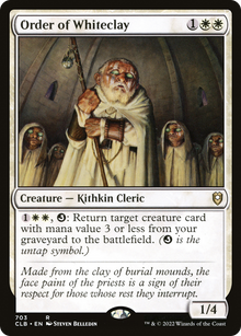 {R} Order of Whiteclay [Commander Legends: Battle for Baldur's Gate][CLB 703]