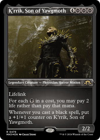 {R} K'rrik, Son of Yawgmoth (Foil Etched) [Modern Horizons 3][MH3 479]
