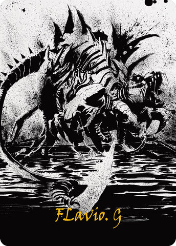 {A} Karumonix, the Rat King Art Card (Gold-Stamped Signature) [Phyrexia: All Will Be One Art Series][GS AONE 070]