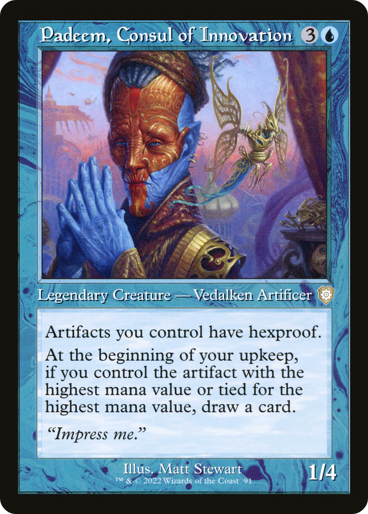 {R} Padeem, Consul of Innovation (Retro) [The Brothers' War Commander][BRC 091]