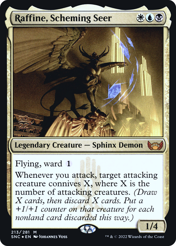 {R} Raffine, Scheming Seer [Streets of New Capenna Prerelease Promos][PR SNC 213]