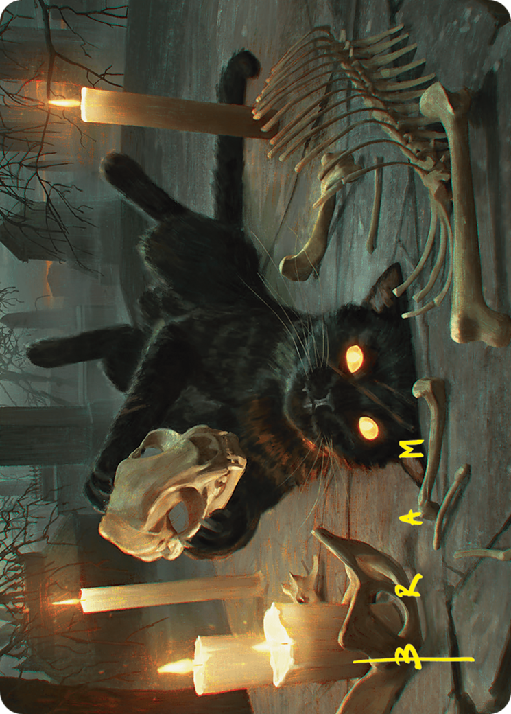 {A} Nine-Lives Familiar Art Card (8/54) (Gold-Stamped Signature) [Foundations Art Series][GS AFDN 008]