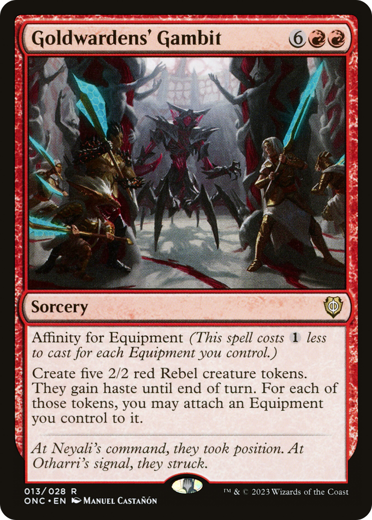 {R} Goldwardens' Gambit [Phyrexia: All Will Be One Commander][ONC 013]