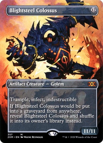 {R} Blightsteel Colossus (Toppers) [Double Masters][2XM 357]
