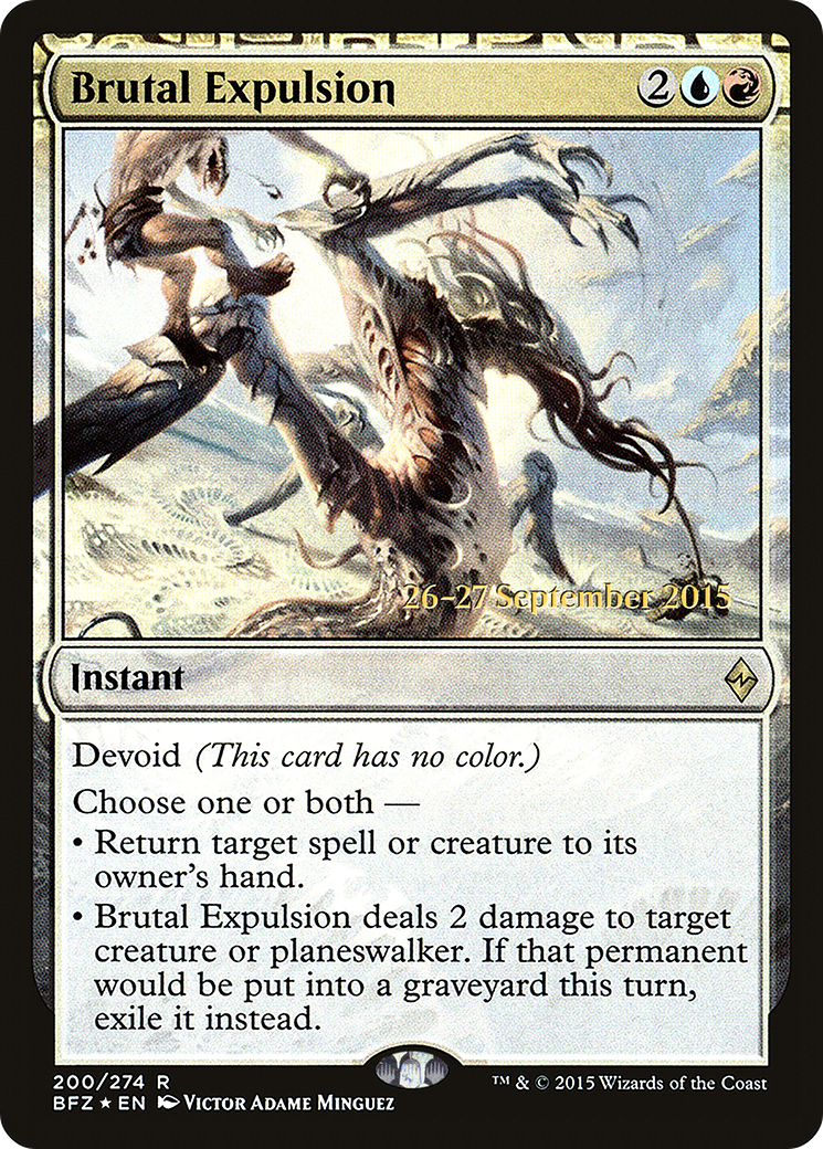 {R} Brutal Expulsion [Battle for Zendikar Prerelease Promos][PR BFZ 200] - Misty Mountain Games