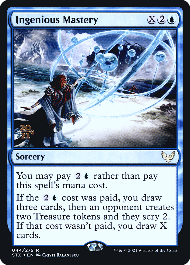 {R} Ingenious Mastery [Strixhaven: School of Mages Prerelease Promos][PR STX 044]