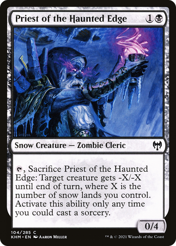 {C} Priest of the Haunted Edge [Kaldheim][KHM 104]