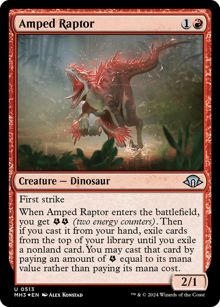 {C} Amped Raptor (Ripple Foil) [Modern Horizons 3][MH3 513]