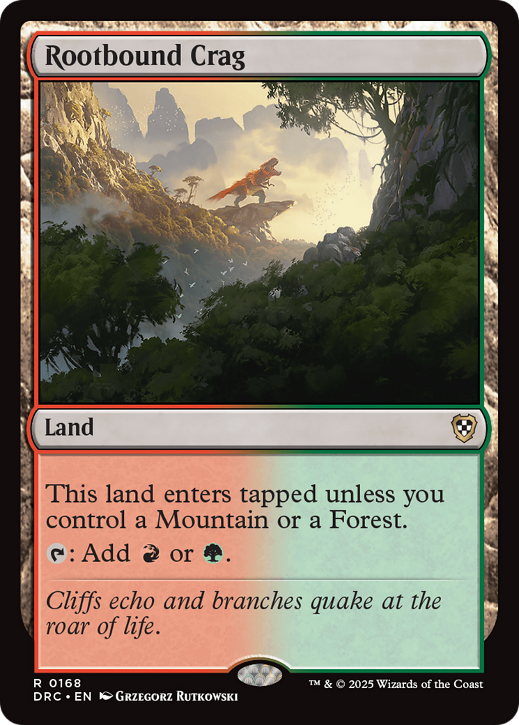 {R} Rootbound Crag [Aetherdrift Commander][DRC 168]