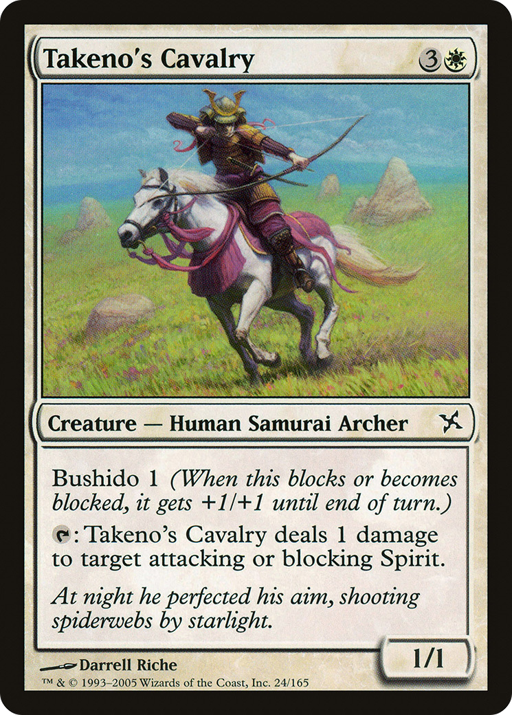 {C} Takeno's Cavalry [Betrayers of Kamigawa][BOK 024]