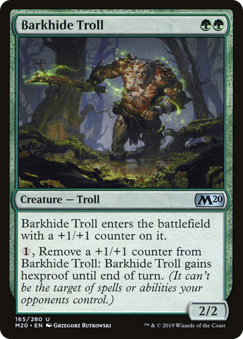{C} Barkhide Troll [Core Set 2020][M20 165]