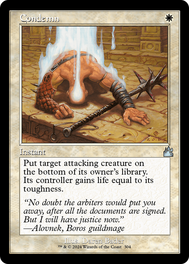 {C} Condemn (Retro Frame) [Ravnica Remastered][RVR 304]