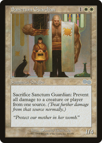 {C} Sanctum Guardian [Urza's Saga][USG 043]