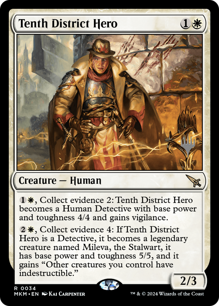 {R} Tenth District Hero (Promo Pack) [Murders at Karlov Manor Promos][PP MKM 034]