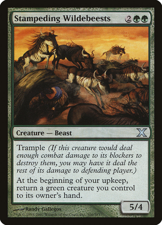 {C} Stampeding Wildebeests [Tenth Edition][10E 300]