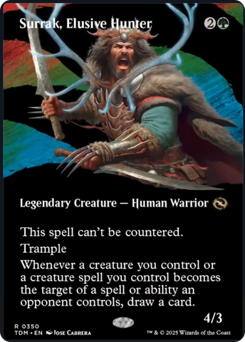 {@R} Surrak, Elusive Hunter (Borderless) [Tarkir: Dragonstorm][TDM 350]