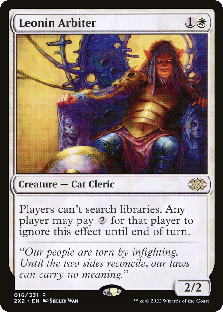 {R} Leonin Arbiter [Double Masters 2022][2X2 016]