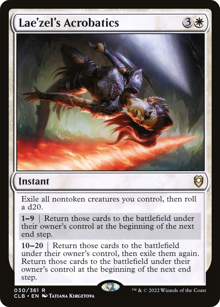 {R} Lae'zel's Acrobatics [Commander Legends: Battle for Baldur's Gate][CLB 030]