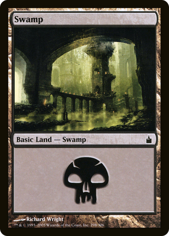 {B}[RAV 298] Swamp (298) [Ravnica: City of Guilds]
