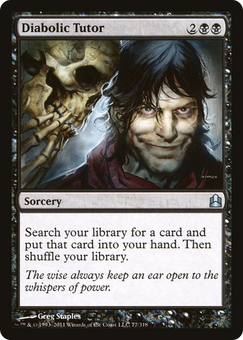 {C} Diabolic Tutor [Commander 2011][CMD 077]