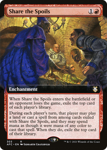 {R} Share the Spoils (Extended Art) [Dungeons & Dragons: Adventures in the Forgotten Realms Commander][AFC 303]