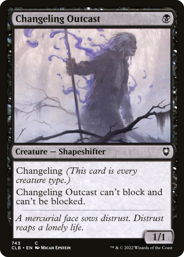{C} Changeling Outcast [Commander Legends: Battle for Baldur's Gate][CLB 743]