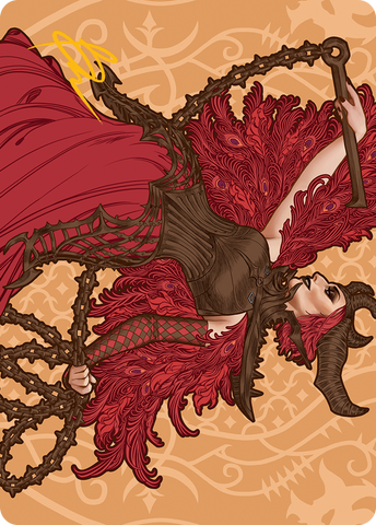 {A} Judith, the Scourge Diva Art Card (Gold-Stamped Signature) [March of the Machine Art Series][GS AMOM 080]