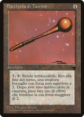 {C} Tawnos's Wand (Italian) - "Bacchetta di Tawnos" [Rinascimento][RIN 139]