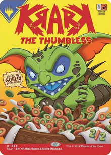{R} Krark, the Thumbless // Krark, the Thumbless (Borderless) [Secret Lair Drop] [SLD 1543]