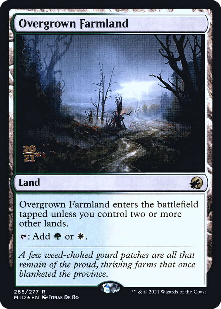 {R} Overgrown Farmland [Innistrad: Midnight Hunt Prerelease Promos][PR MID 265]