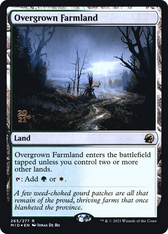 {R} Overgrown Farmland [Innistrad: Midnight Hunt Prerelease Promos][PR MID 265]