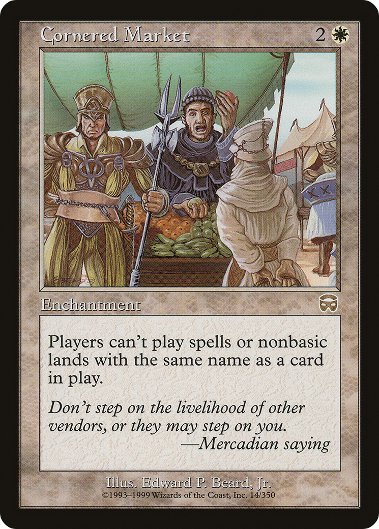 {R} Cornered Market [Mercadian Masques][MMQ 014]