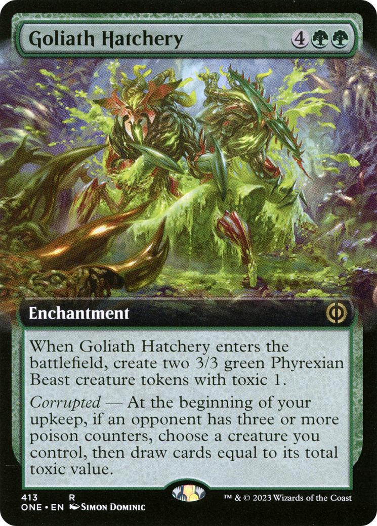 {R} Goliath Hatchery (Extended Art) [Phyrexia: All Will Be One][ONE 413]