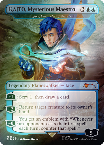 {R} KAITO, Mysterious Maestro - Jace, Unraveler of Secrets (Rainbow Foil) [Secret Lair Drop Series][RBF SLD 1590]