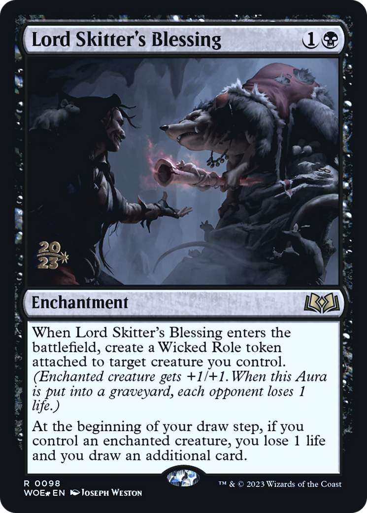 {@R} Lord Skitter's Blessing [Wilds of Eldraine Prerelease Promos][PR WOE 098]