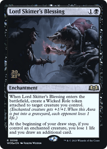 {@R} Lord Skitter's Blessing [Wilds of Eldraine Prerelease Promos][PR WOE 098]
