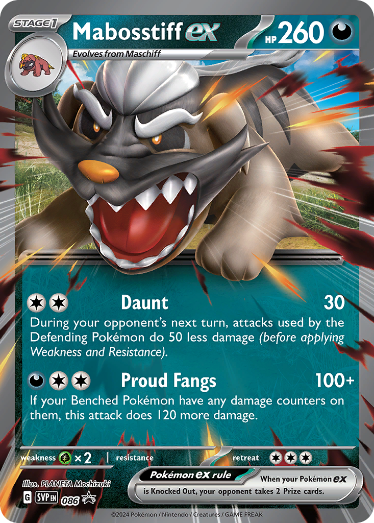 [JUM PKM-R] Mabosstiff ex (086) (Jumbo Card) [Scarlet & Violet: Black Star Promos]